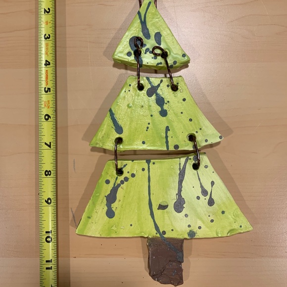 Handmade ceramic hanging Christmas tree - Picture 6 of 6